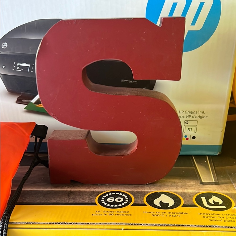Red Decorative Letter S
